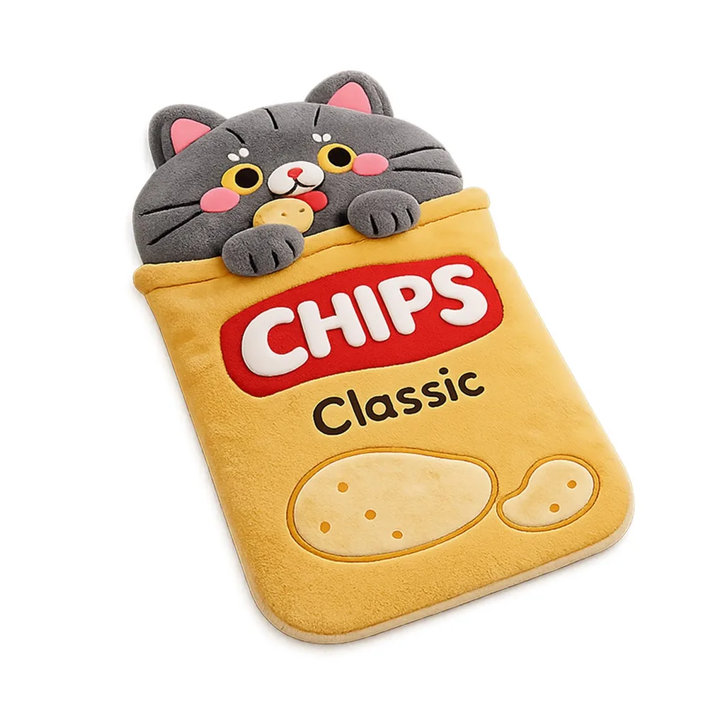 Fashion Crystal Velvet Cat Shape Floor Mat Soft Surface Easy Clean Bedside Carpet Cartoon Animal Floor Rug Home Decor
