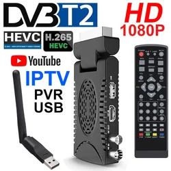 H.265 HD Digital Receiver DVB T2 Spanien TDT Europa Terrestrischer TV Receiver HEVC Scart HD 1080P Decoder EPG Set Top Box PVR