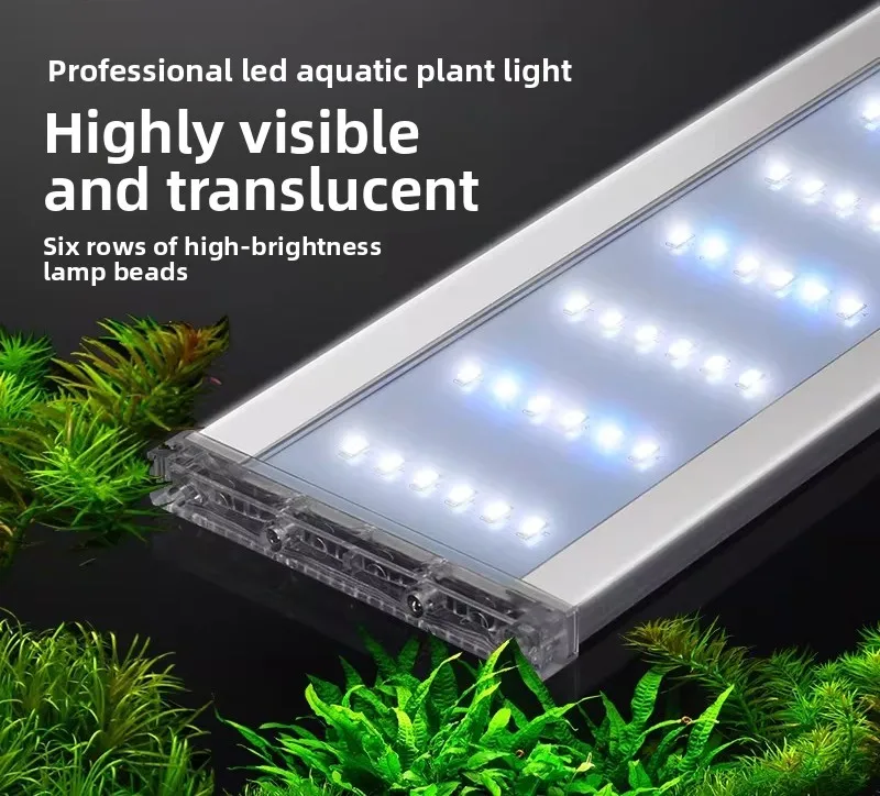Professional LED Aquarium Plant Light Full Spectrum RGB Grow Light with High Stand for Aquatic & Paludarium Tanks