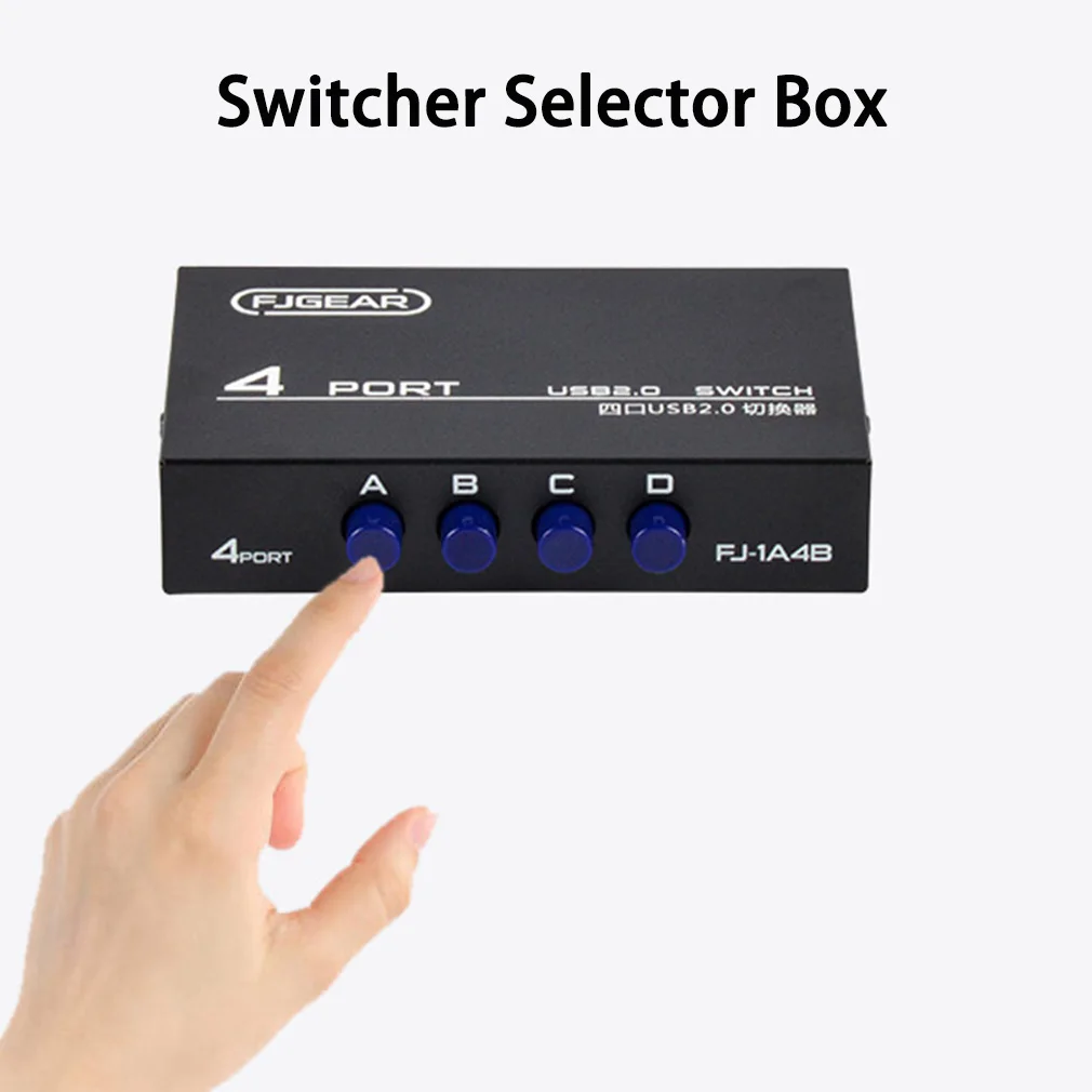

Hot 4 Port Wireless Switcher Selector Box Hub USB2.0 Share Switch For PC Scanner Printer USB Flash Drive Dropshipping Wholesale