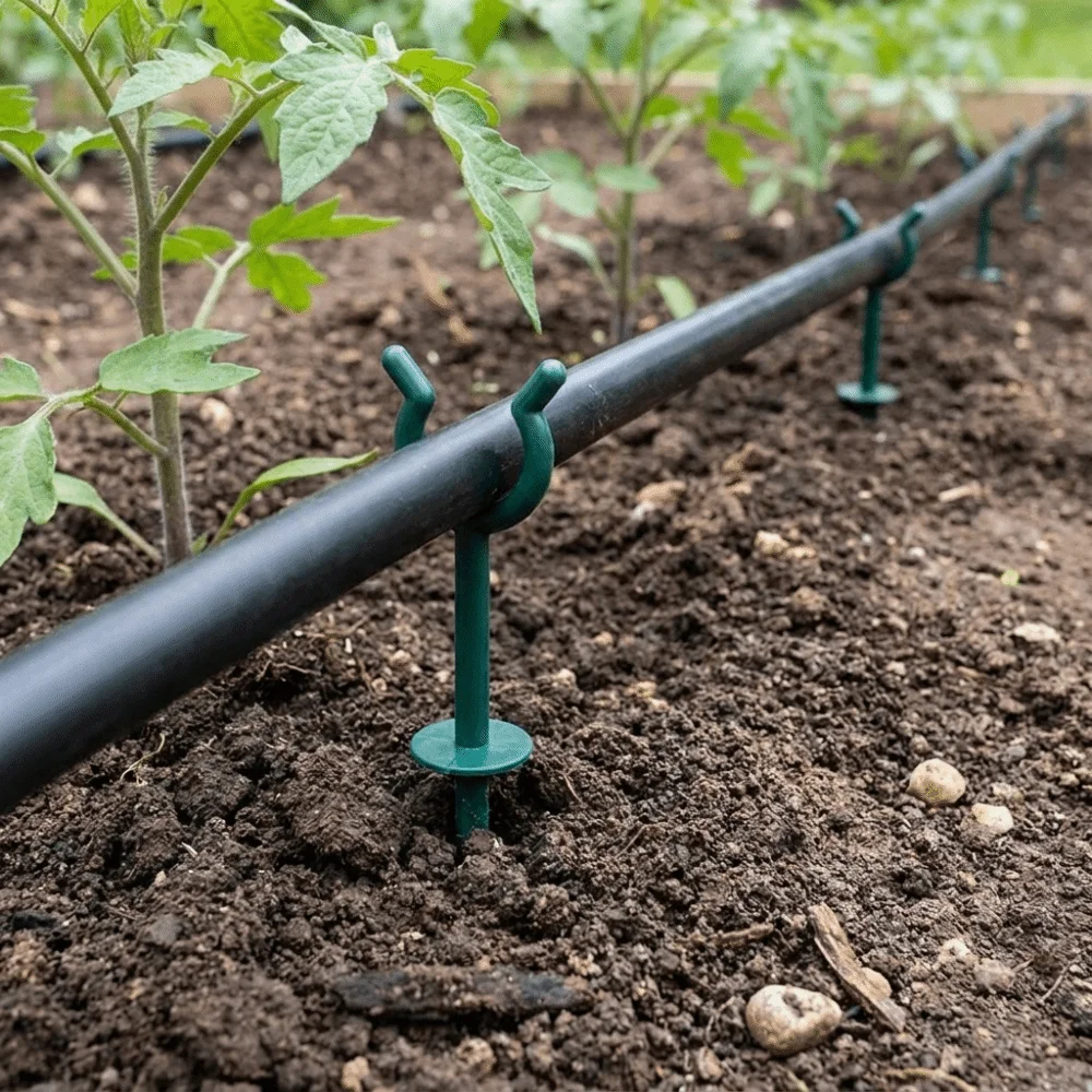 10PCS Plastic Garden Hose Holder Multipurpose Stable Plant Protection Holder Decorative Spike Hose Guide Lawn Care