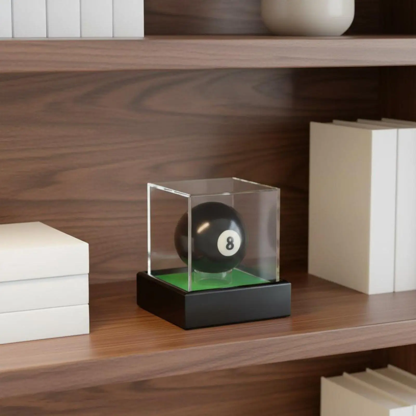 Transparent Athletic-Sphere Display Box Desktop Decor Acrylic Sphere Display