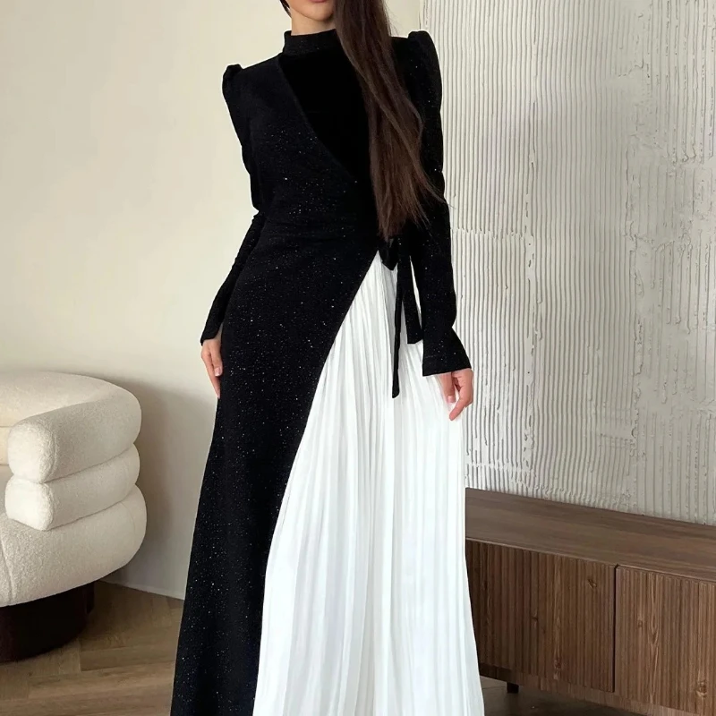 

Eid Ramadan Muslim Women Dresses Party Abaya Pleated Long Dress Morocco Kaftan 2024 Vestidos Largos Dubai Turkey Robe Jalabiya