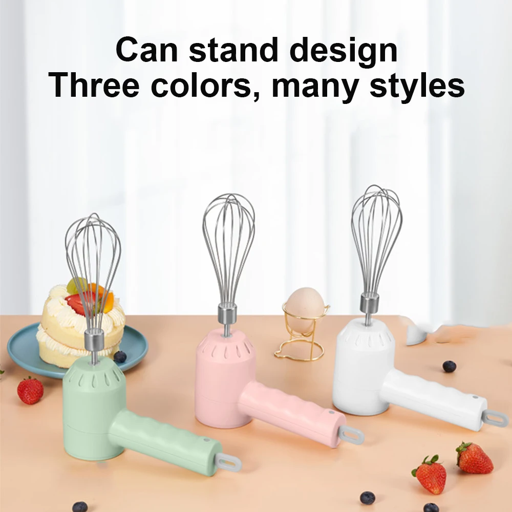 WHDPETS-batidora de alimentos inalámbrica, 3 velocidades, portátil, eléctrica, para huevos, ajo, procesador de alimentos multifuncional