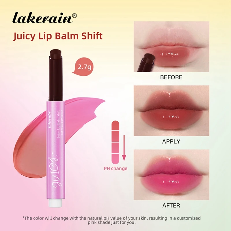 Lakerain Crystal Jelly Lipstick Moisturizing Long Lasting Nutritious Balm Magic Color Change Lip Gloss