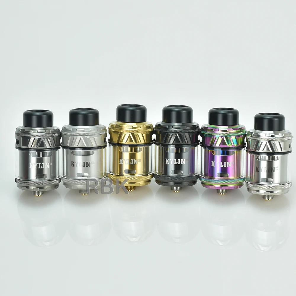 Kylin V3 RTA Tank atomizer 4ML 6ML Single/Dual Coil Electronic Cigarette Vaporizer vape rta tank vs zeus x rta