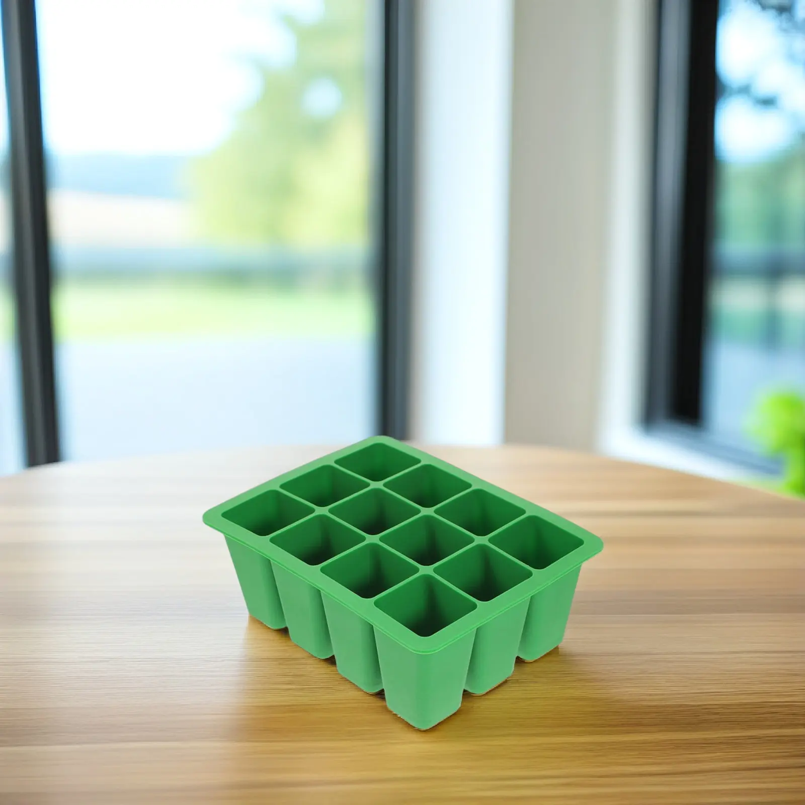 

Набор из 2 силиконовых лотков для проращивания растений, антипригарные, для домашнего сада и сельского хозяйства, для выращивания рассады