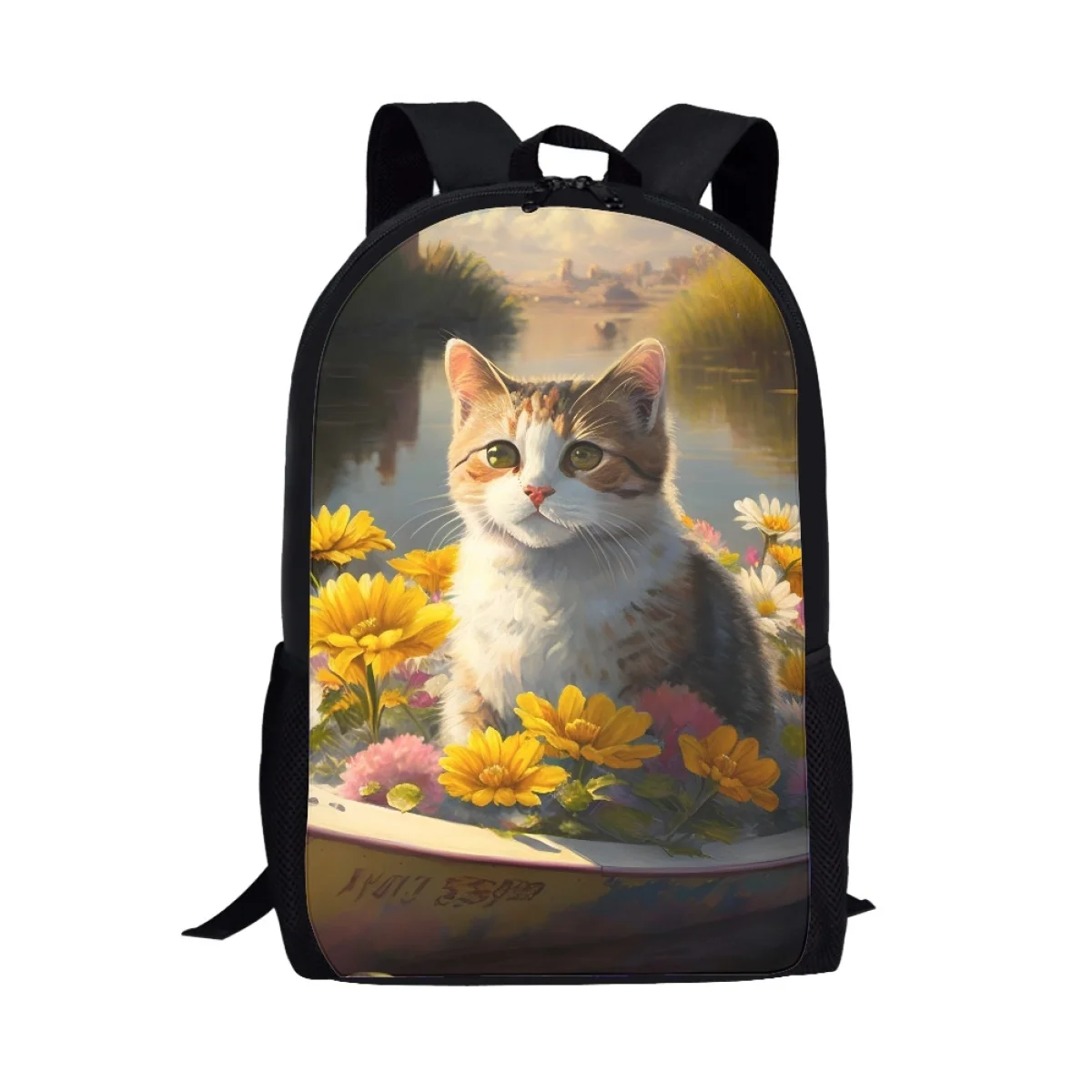 Criativo bonito gato 3d impressão sacos de escola para meninos meninas crianças saco criança bookbag adolescente escola mochila material escolar estudante presente