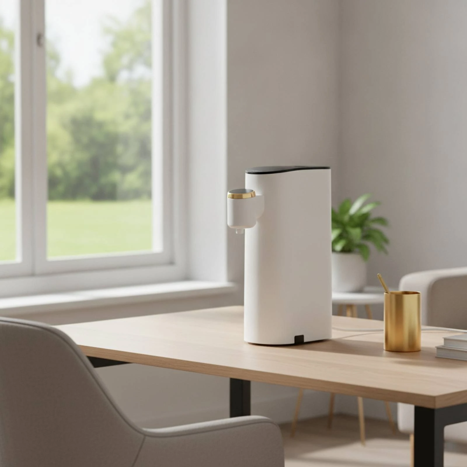 Instant Hot Water Dispenser Compact Tabletop Water Dispenser for Kitchen, Office