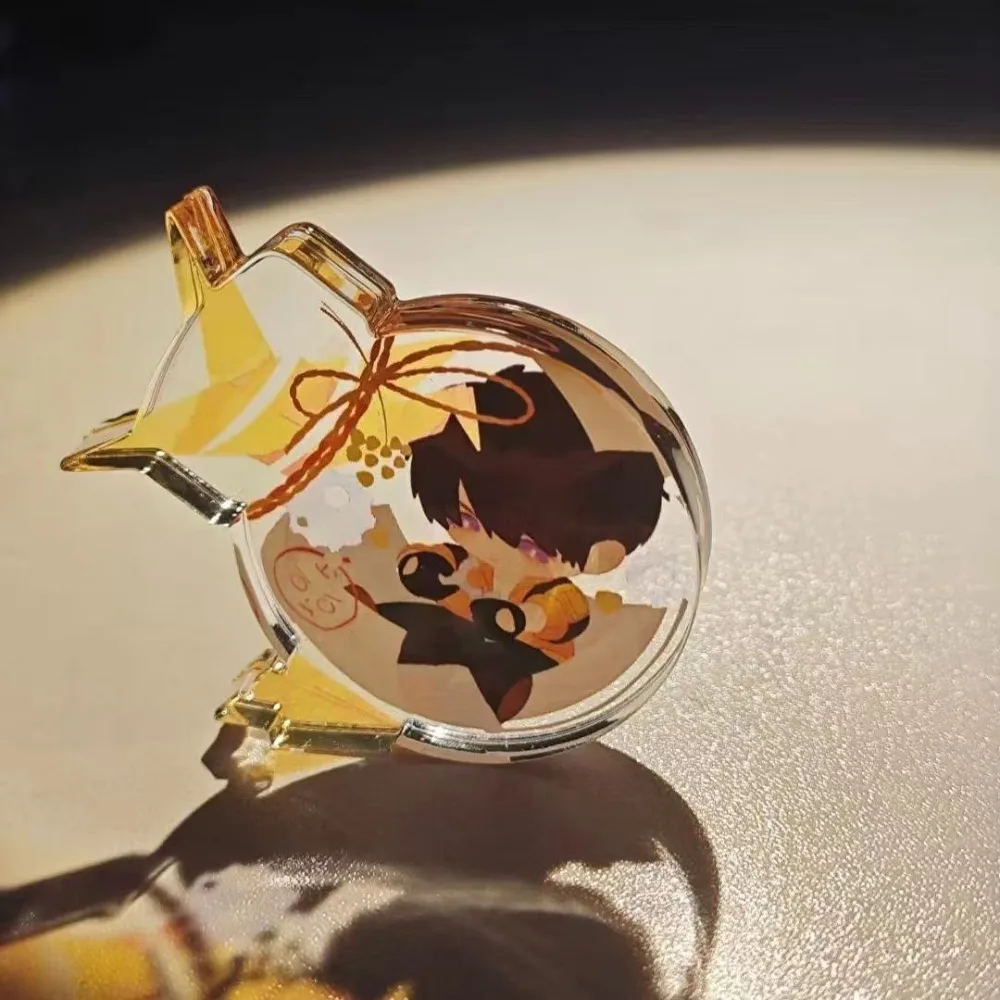 الحب والمساحة العميقة شفافة متمنيا حامل زجاجة Caleb Sylus Rafayel Xavier Zayne تأثيري الاكريليك سميكة اللوحة الدائمة