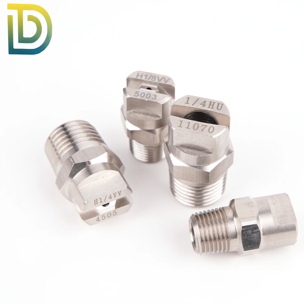 

Integrated Fan Shaped Nozzle Stainless Steel 304HVV Cleaning Nozzle Coating Spraying High-pressure Cleaning Nozzle