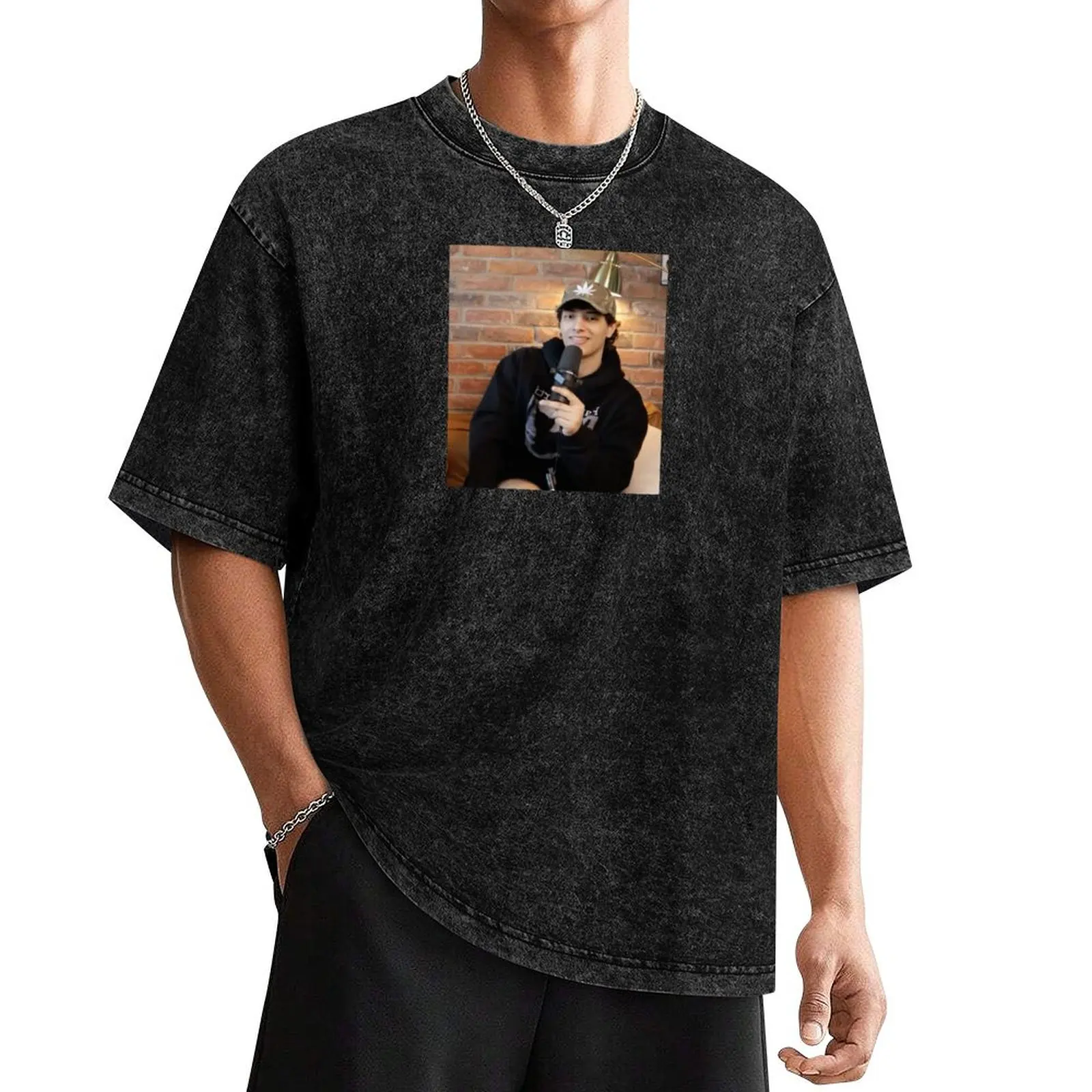 

hamzah out of character T-Shirt Anime t-shirt graphics clothing for men