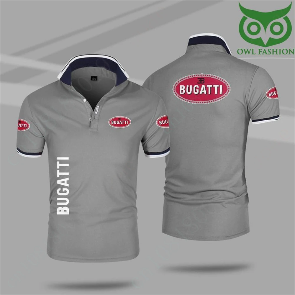 Bugatti koszulki Polo i bluzki Casual T Shirt dla mężczyzn koszulka Anime szybkoschnąca odzież z krótkim rękawem Harajuku torba na sprzęt do golfa