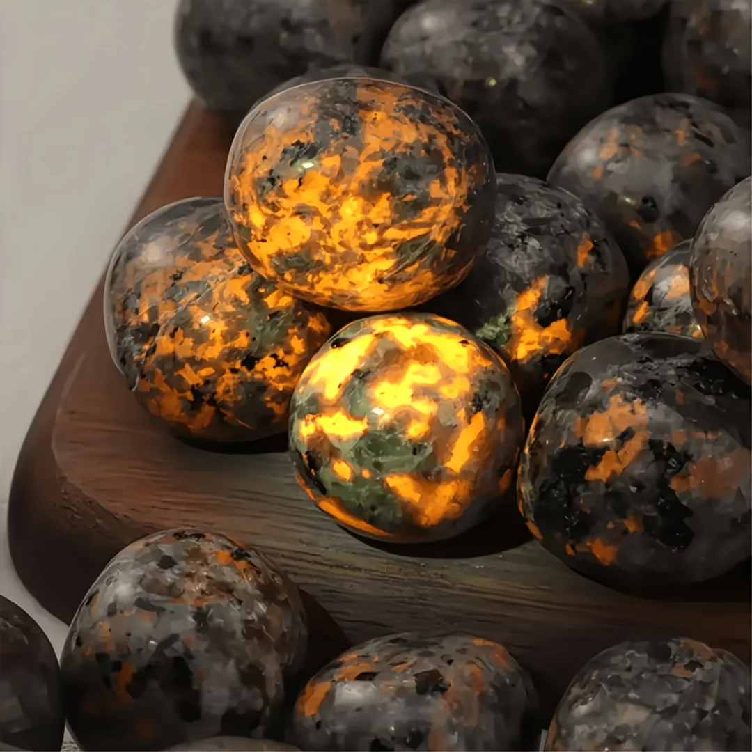 Fluorescent Flame Stone, Rolling Stone, Extremely Bright Flame Stone Under Ultraviolet Light, Home Decoration, Desktop Decoratio