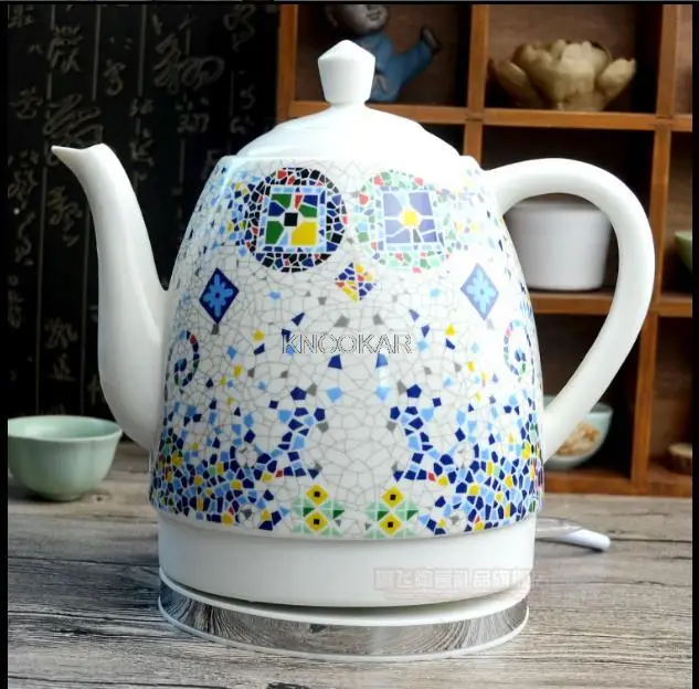 

Керамический электрический чайник объемом 1,5 л, электрический чайник высокой мощности с функцией автоматического отключения безопасности, быстрое кипячение чая