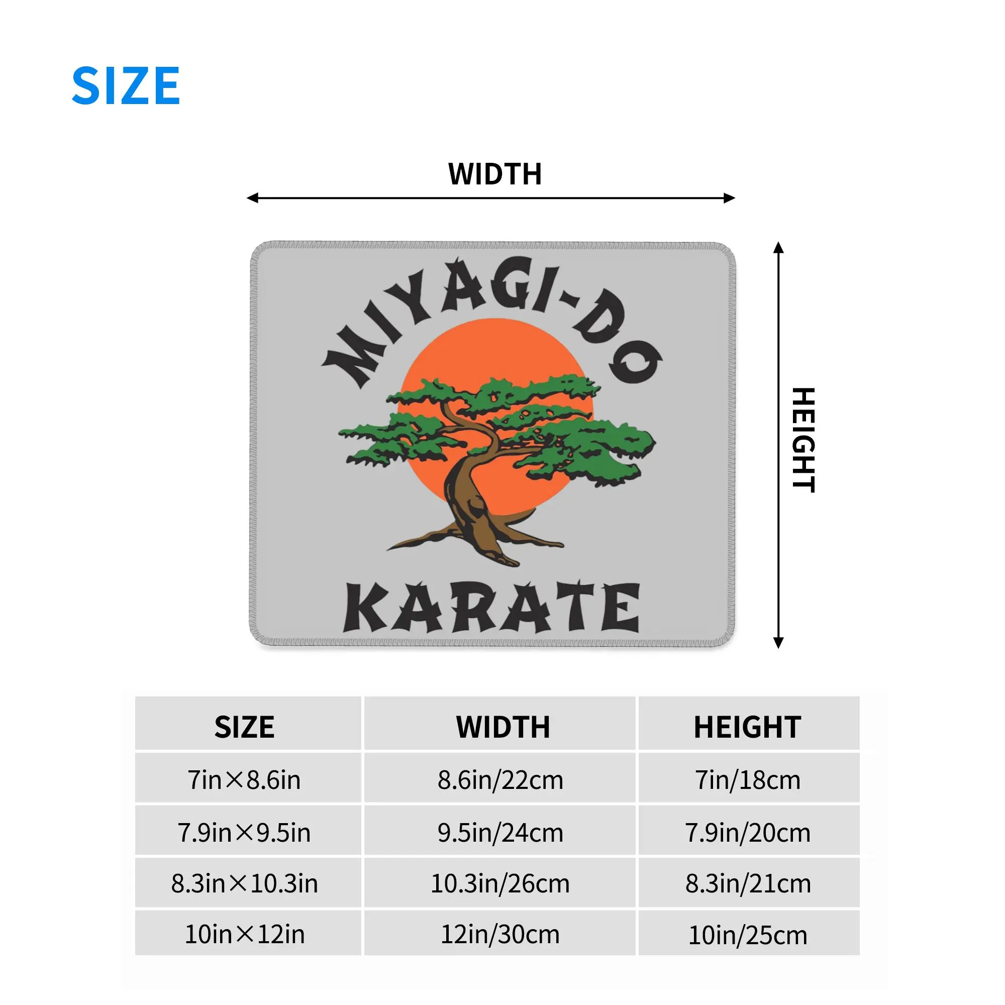 Miyagi Do Jo Karate Martial Mouse Pad Computer Keyboard Mouse Mat Gamer PC Laptop Desk Mat Office Accessories Table Mats