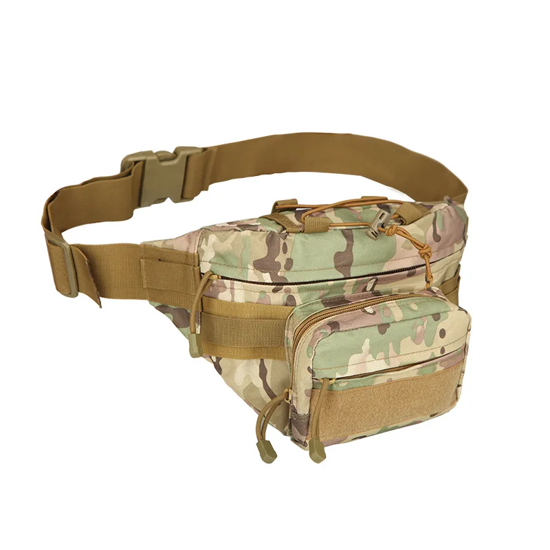 Outdoor Waist Bag Men\'s Tactical Waterproof Molle Camouflage Hunting Hiking Climbing Nylon Mobile Phone Belt Pack Combat Bags