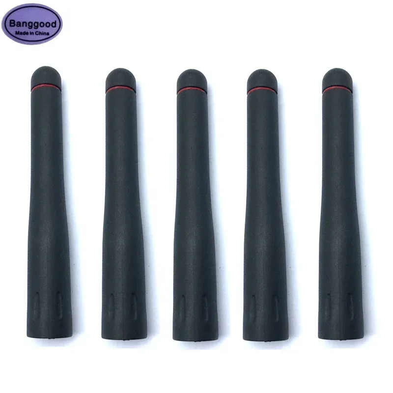 5PCS UHF 400-470MHz SMA Male Short Antenna For ICOM IC-F60 F60V F61 F61V F61M F80 F80S F80DS F80T FA-S27U FAS27U Walkie Talkie
