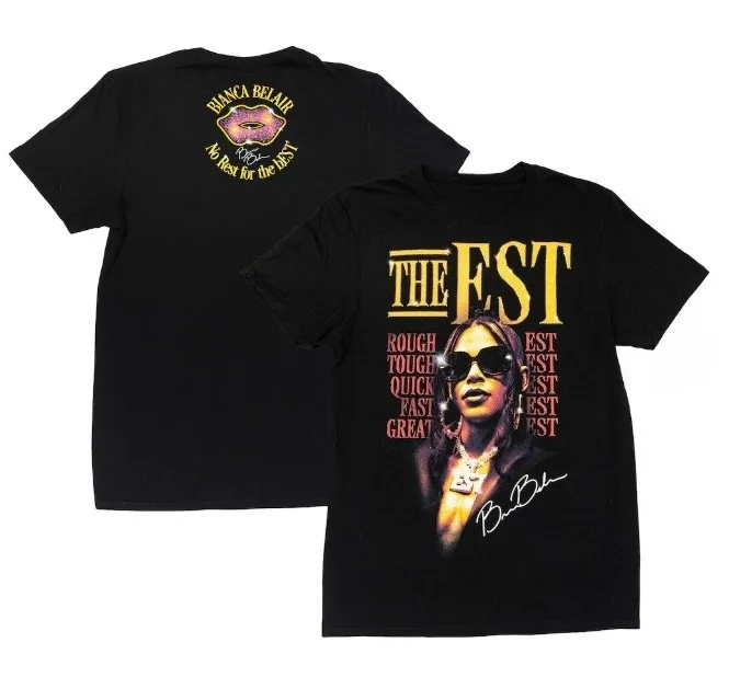 

Bianca Belair Merch 2025 Tee T-shirt Merch Men Short Sleeve Tee Unisex Tops Clothes Causal Female Y2K Tops