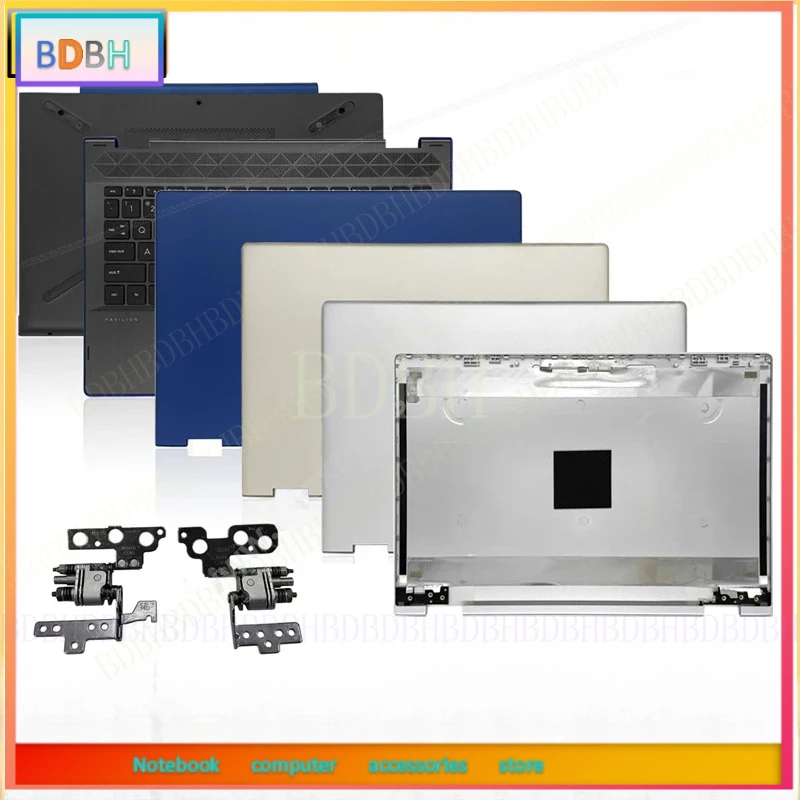 NEW For HP Pavilion X360 14-CD 14M-CD TPN-W131 Laptop LCD Back Cover Front Bezel Palmrest Bottom Case Keyboard hinge