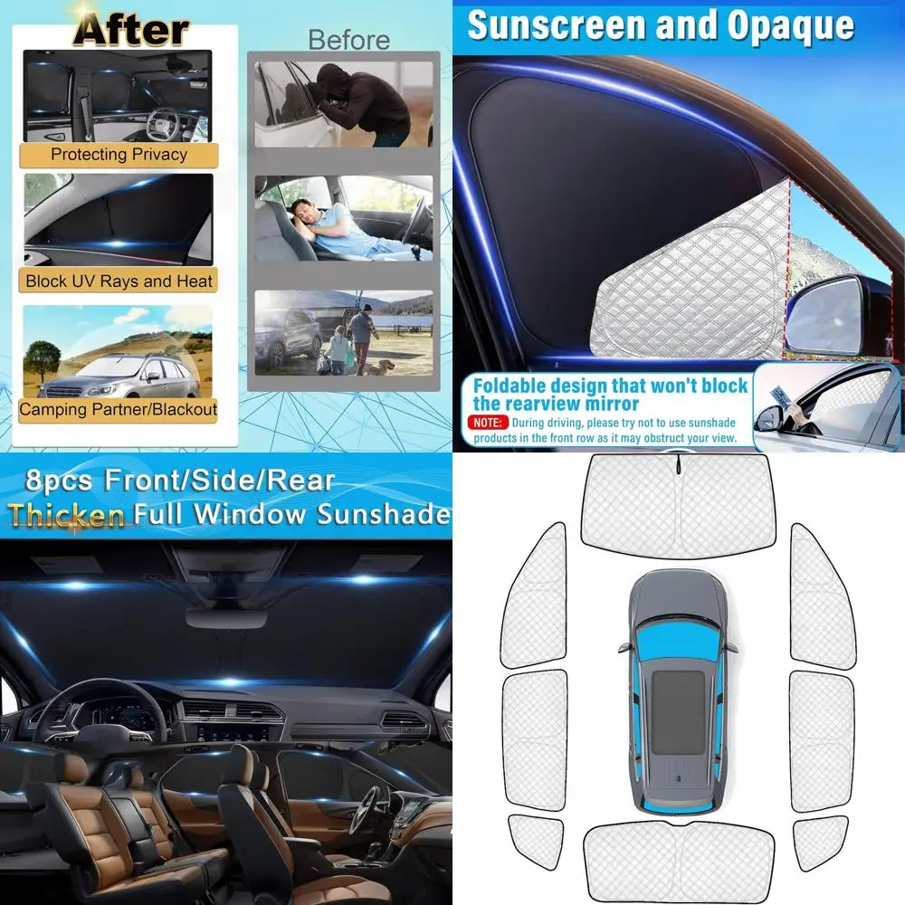 

Солнцезащитные козырьки на все окна для Tiguan 2018-2023 гг., УФ-блокировка, конфиденциальность, аксессуары для кемпинга