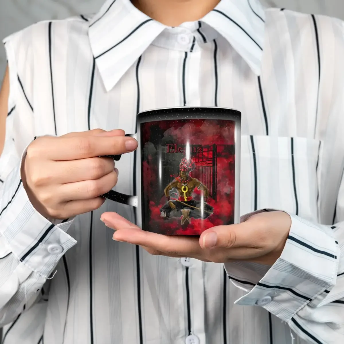 Elegua Owner Of The Crossroads Mug Funny Ceramic Coffee Cups Tea Mugs Milk Cup Drinkware Gift for Friends