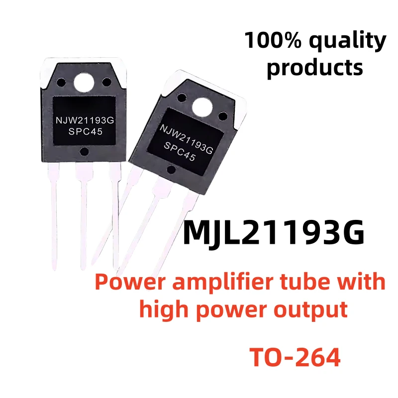 10Pcs/ 5 pairs MJL21193 MJL21194 TO-264 MJL21193G MJL21194G IC Chip Control high power