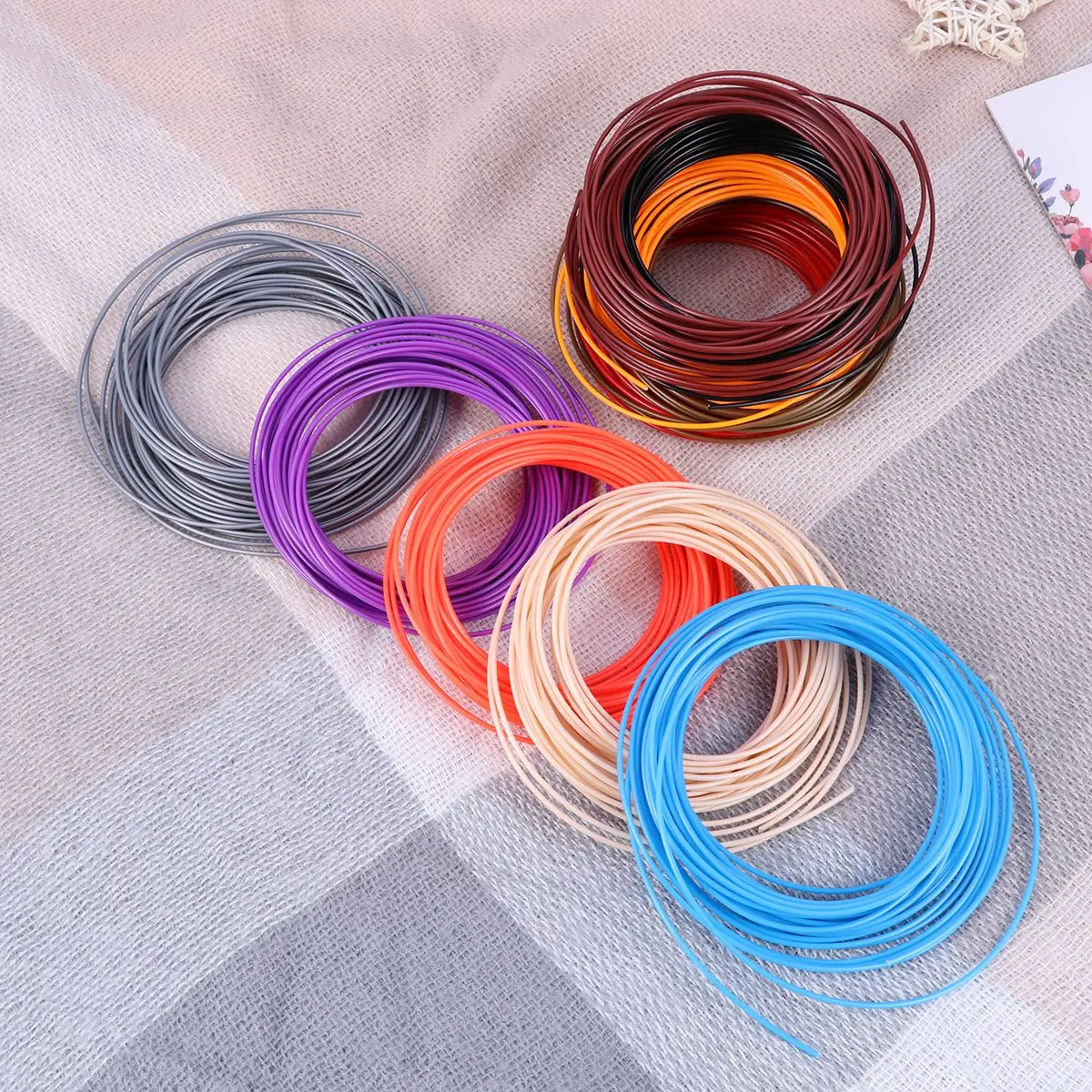

10pcs Abs Filament 1.75Mm 10M Per Roll 3D Pen Refills Low Shrinkage High Strength 3D Printing Materials For Kids Adults Safe