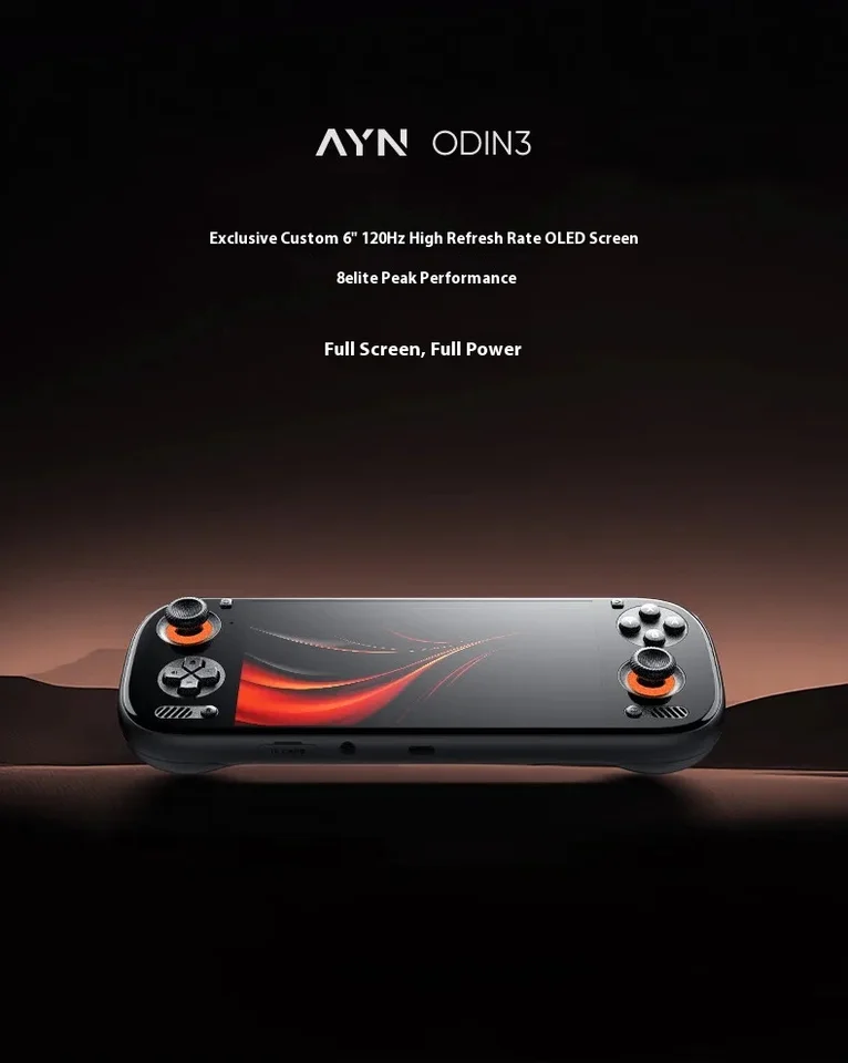 AYN Odin 3 Android El Tipi 6'' 1080p AMOLED Ekranlı Oyun Konsolu