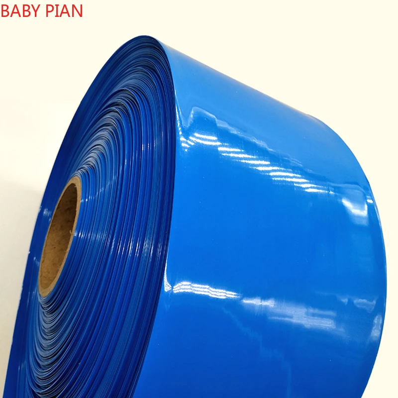 1KG Insulated PVC Blue Heat Shrinkable Tube 18650 Lithium Battery Shrink Film Battery Insulation Sleeve PVC Heat Shrinkable Tube