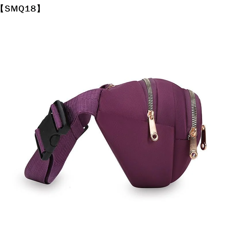 pochete-de-tecido-oxford-em-varias-cores-alca-ajustavel-varios-bolsos-design-acolchoado-para-caminhadas-viagens-passeios-casuais-【smq】