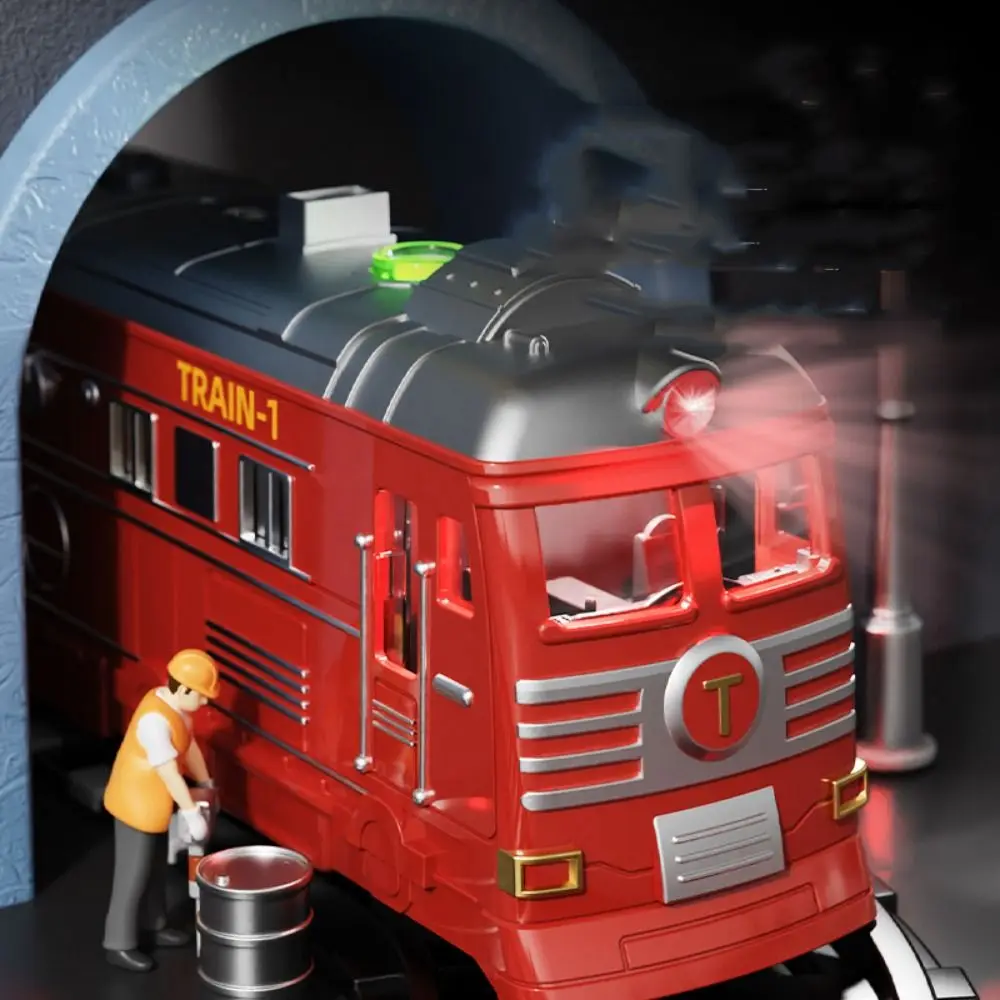 

Simulation Scale Inertial Train Model Lighting Water Injection Spray Rail Vehicle Toy Educational Pull Back Train Car Toys