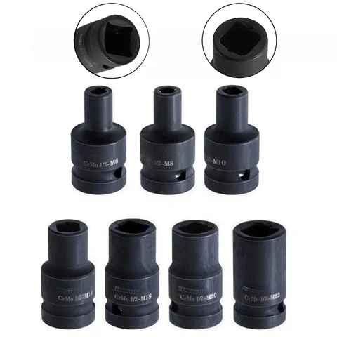 14/10/9/1PCS Tap Socket Set M4-M30 Machine Tap Holder 1/2'' Square Interface Quick Change Thread Taps Adapter for Power Tool