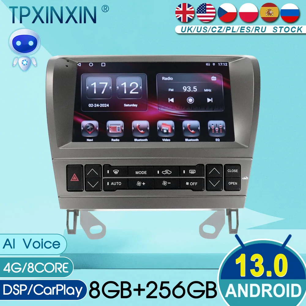 Car Radio For Lexus SC430 SC400 2001-2010 Android 13 Navigation Multimedia Carplay Autoradio navigator DSP 360 For Tesla Style