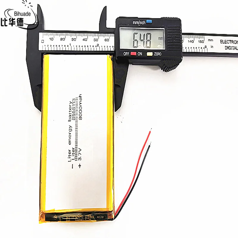 بطارية ليثيوم أيون ، 3.7 مللي أمبير ، 8000 ، 8565113 لتر ، للكمبيوتر اللوحي والكمبيوتر الشخصي ، GPS ، mp3 ، mp4