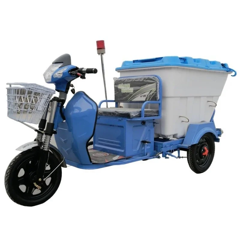 

Electric 500L three wheeled cleaning vehicle small multi functional garbage