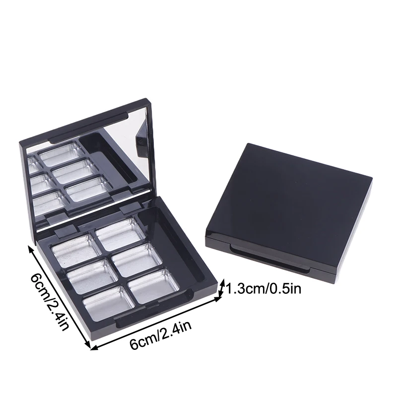 Empty Rouge Palette Eye Makeup Storage Dish With Mirror For Women Girls Makeup Beginners DIY Eye Shadow Storage Box Tools