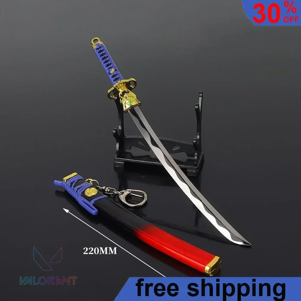 22cm Valorant Oni Claw Onimaru Kunitsuna Weapon Melee Model Sword Weapon Plastic Sword Ornament Model Doll Gift Toys Game Kid