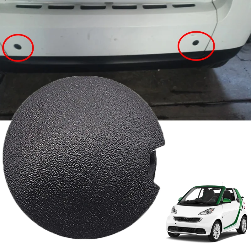 Car Front Rear Bumper Tow Hook Eye Coupler Trailer Cover Cap Plug A4518150122 4518850122C22A For Smart Fortwo W451 2007-20 R1E2