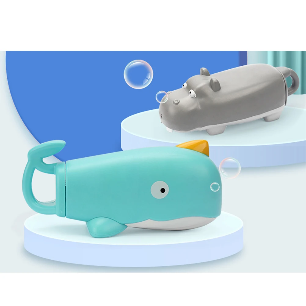 Zabawka wodna dla dzieci, wyciągany hipopotam plażowy, jasnoszary, wielokrotnego użytku, letnia zabawa w basenie dla niemowląt.