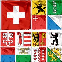 Switzerland Unterwalden Flag Jura and Schaffhausen 4x4FT Sankt Gallen of Schwyz 120x120cm Zürich Banner Thurgau Valais Vaud Nidw