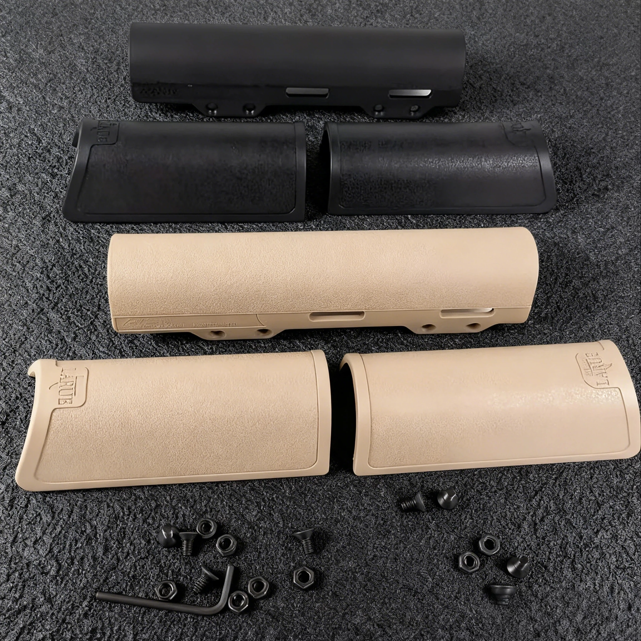 Almohadilla para aumentar la altura del reposamanos de nailon Ctr de 3 piezas - Almohadilla de soporte AR de nailon