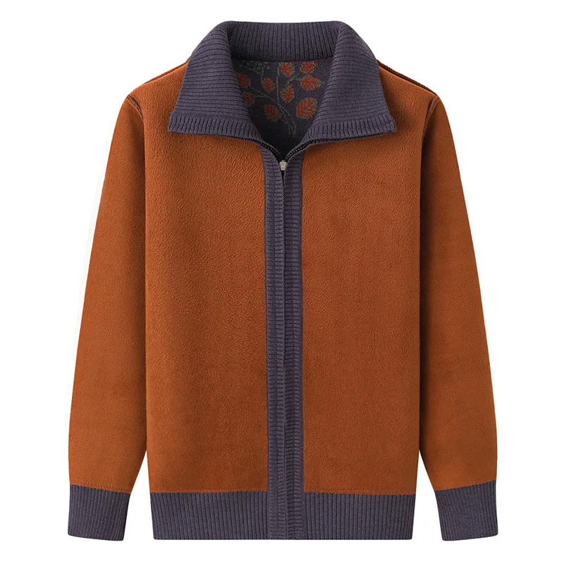 เสื้อคาร์ดิแกนไหมพรมบุขนสำหรับผู้หญิง ฤดูใบไม้ร่วง/ฤดูหนาว 2026 เสื้อแจ็คเก็ตไหมพรมอุ่นๆ สำหรับคุณแม่วัยกลางคนและผู้สูงอายุ