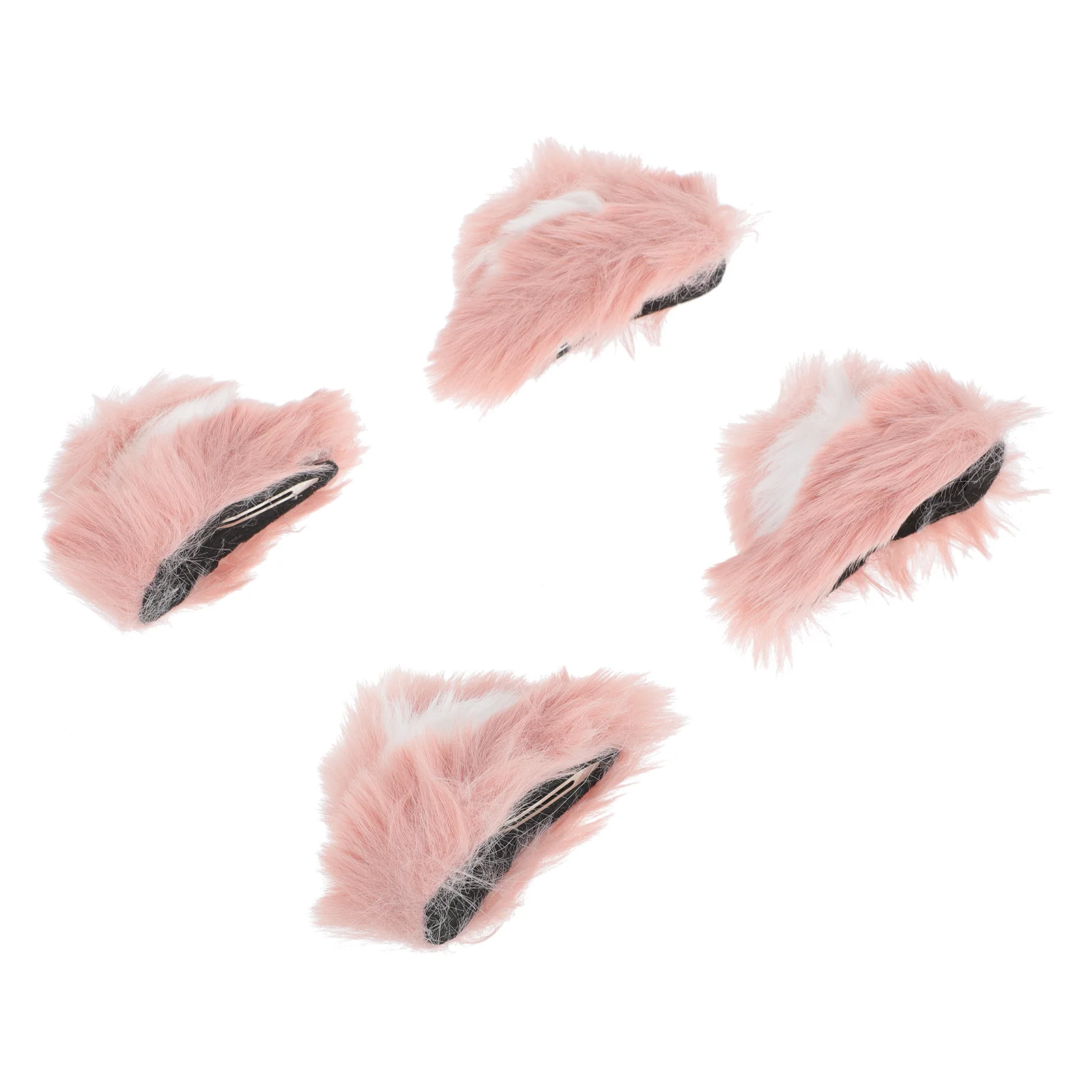 

Cat Ears Hair Clip 2 Pairs Iron Fox Ears for Girls Boys Halloween Cosplay Party Accessories Smooth Material Easy to Hold