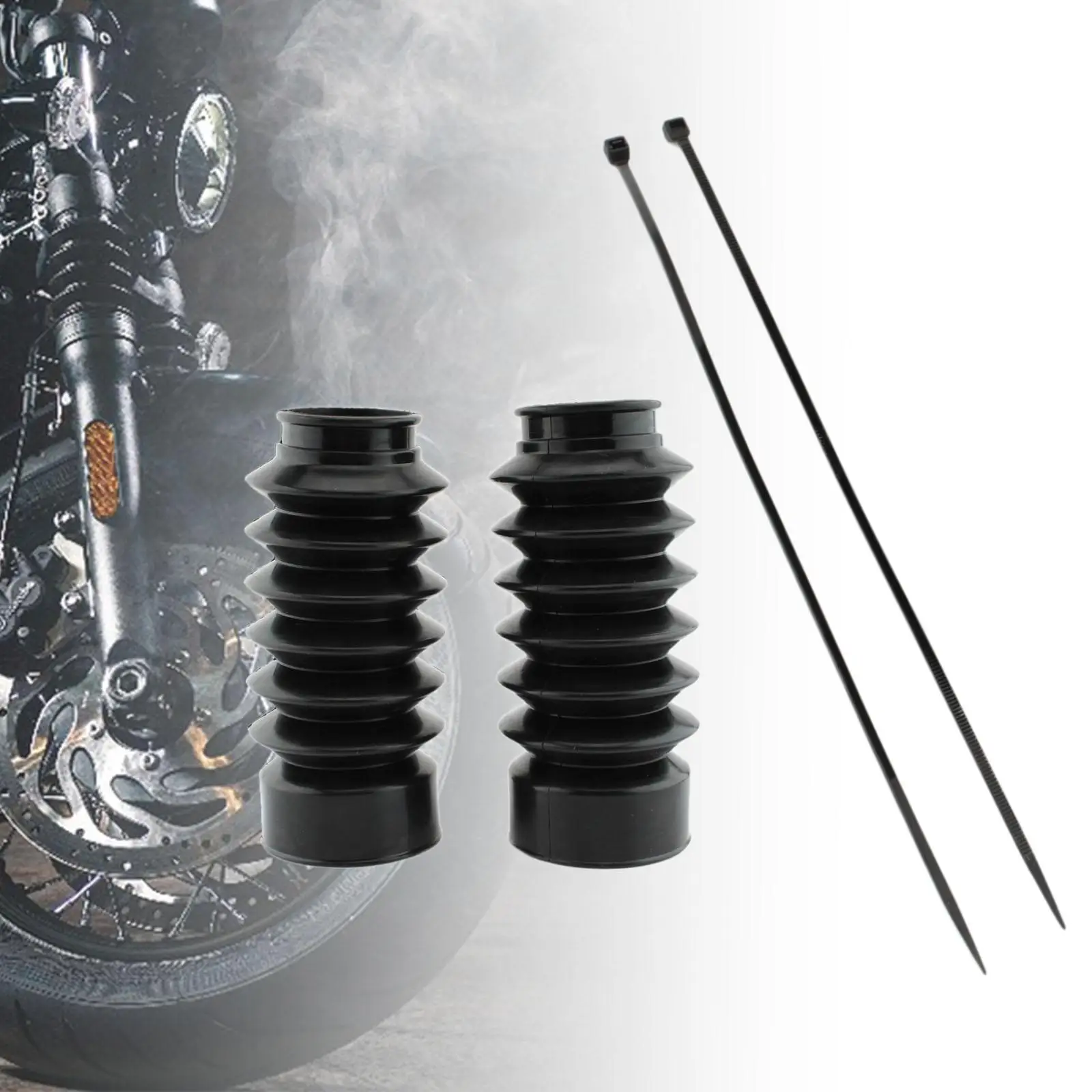 

2x чехлы на переднюю вилку мотоцикла, защита вилки, простая установка, пылезащитные ботинки, резиновые ботинки, гетры для Triumph Bonneville Bobber