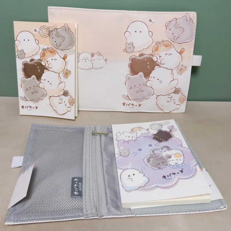 Cartoon Storage Pouch Pocket Notebook Daily Daily Plan Regular Passport Storage Bags Carry with You File Folder Stationery Sets