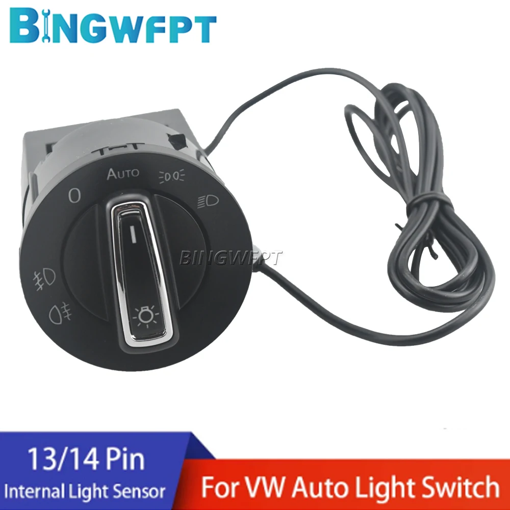 Headlight Control Switch Fog Light For VW Jetta Mk4 Bora Passat B5 Beetle 3BD 941 531 A 3BD941531 1C0941531