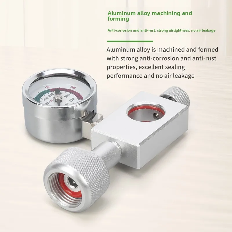 Durable CO2 Quick Connect Inflation Valve Gas Cylinder Refit Fitting For Home Sparkling Water Machine