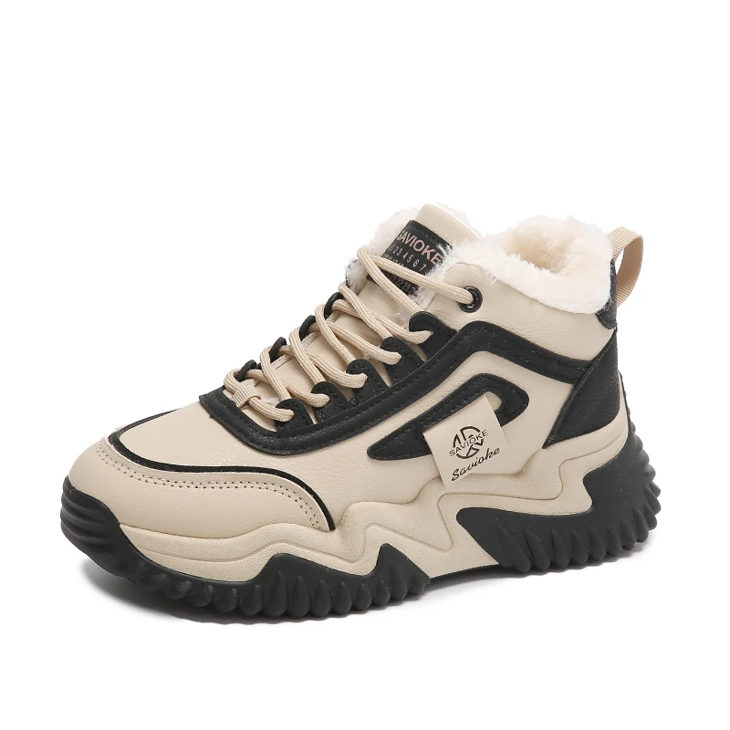 

Winter Platform Ankle Boots for Women Fashionable High-top Cotton Shoes for Women Warm Thick Bottom Casual Snow Boot Botas Mujer