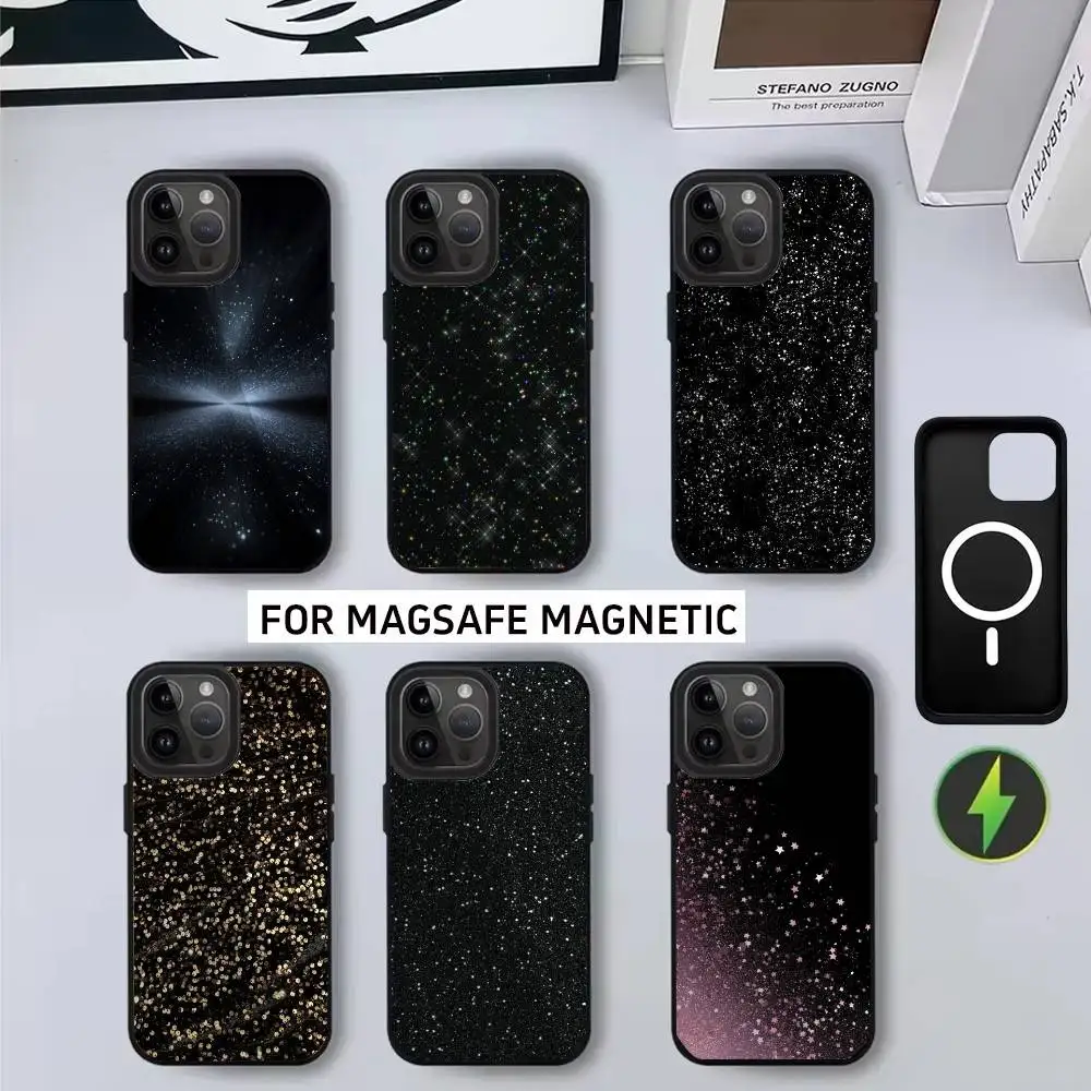 

Starry night dark star Phone Case For iPhone17,16,15,14,13,12,11 Plus,Pro Max Magnetic For Magsafe Wireless Charging